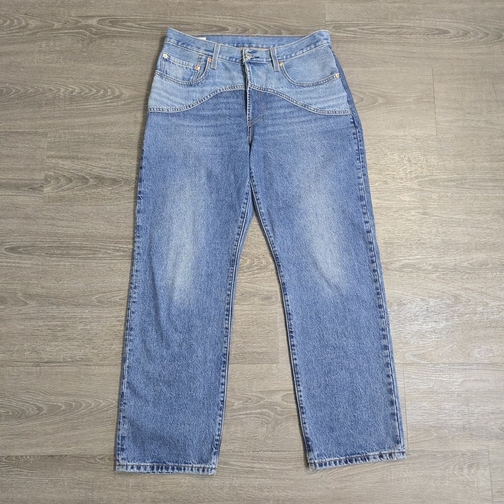 Levi's 501 Premium 90s Button FlyWestern Ironic Iconic Blue Jean Womens Sz 30x30